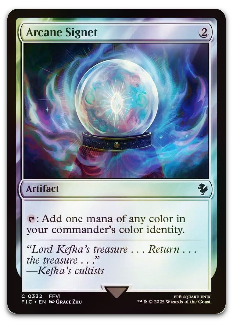 Arcane Signet (0332) (Surge Foil) #332 (NM) Final Fantasy FIC Magic MTG