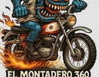 Bultaco El Montadero 360 Bike Parody Art Vinyl Sticker 9x9cm