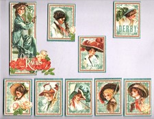 Snippets Graphic45 OFF TO THE RACES 9PC MINI HAND-CUT EPHEMERA scrapbooks