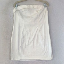 Wild Fable Juniors White Lace Up Strapless Mini Dress Size L