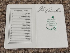 George Archer signed Masters Scorecard 1969 Champion - BLACK ink