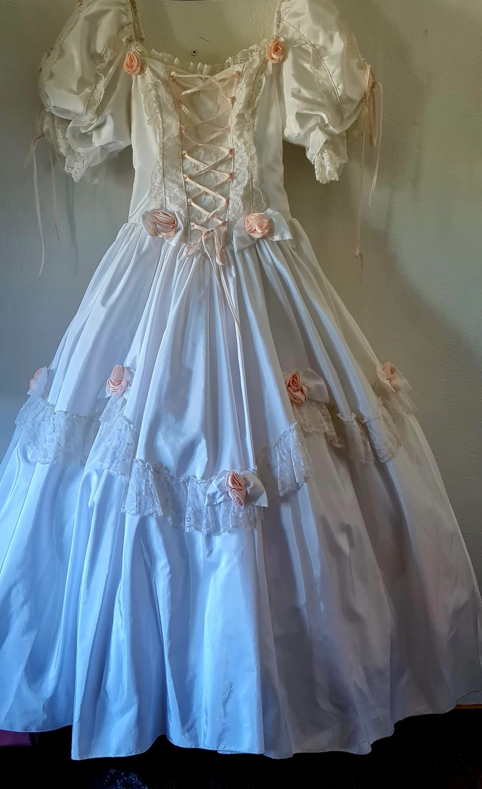 Sissi Brautkleid Barock Vintage London Romantisch Designerkleid 38 Weiß
