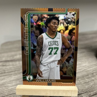 /25 1ST PRNT BBALL BORDER!! Amari Williams 25-26 Topps Chrome #297 Celtics RC