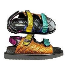 Kurt Geiger London Orson Sandal Womens EU38.5 / US 8 Rainbow Multicolor Metallic