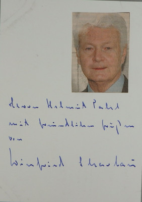 Autogramm deutscher Moderator Autor Winfried Scharlau (122006)