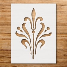 Decorative Curved Motif Wall Art Reusable Plastic Stencil - StencilAir