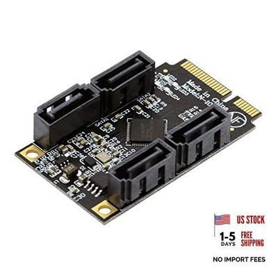 Mini PCI-E PCI Express to 6Gbps Four Ports SATA 3.0 Mini PCI-E to 4SATA