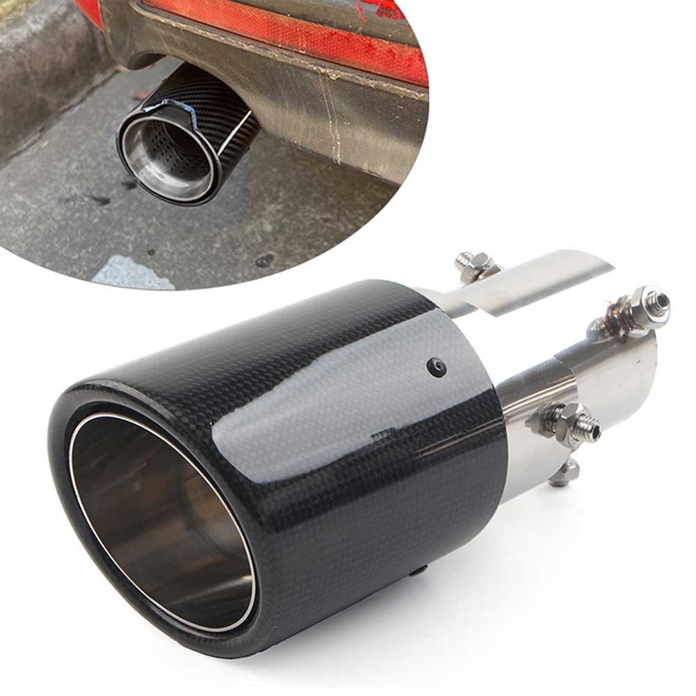 Automobil Rohr SchalldäMpfer Inter 76Mm Runde Auslass 101Mm Auspuffspitze-image