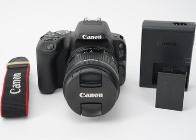 Canon EOS 200D Digital SLR Camera EF-S 18-55mm IS STM Lens (Black) 24.2MP 58Shot