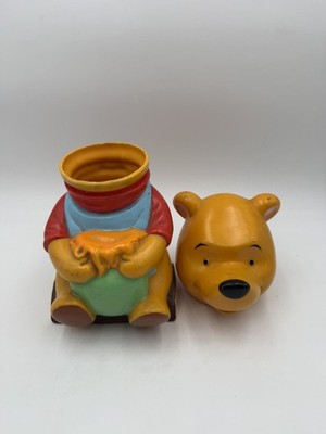 Vintage Winnie the Pooh Vinyl Bank w/ Broken Head