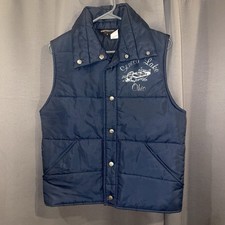 VTG 80s Sportsmaster Seneca Lake Ohio Puffer Vest MADE IN USA - Men S READ DESC 