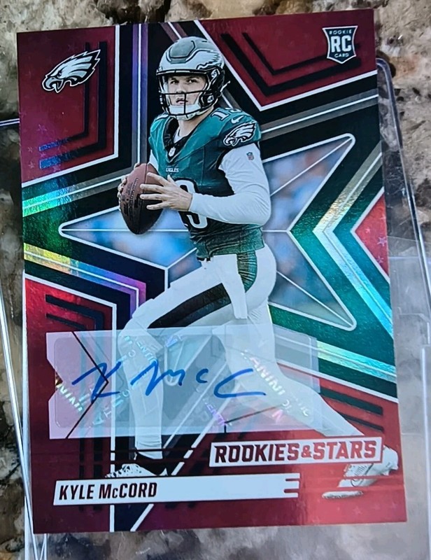 Panini 2025 Rookies & Stars Kyle McCord  Eagles Packers RC Auto #151 