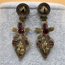 Ayala Bar Rhinestones Beads Sparkly Handcrafted Designer Earrings