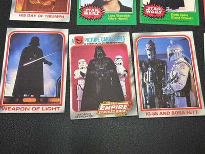 Box Full of Vintage Topps Star Wars Trading Cards! 1970's 1980's