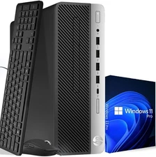 HP ProDesk G3 Desktop Computer PC Intel i5-6500 32GB 512GB SSD Wi-Fi Windows 11