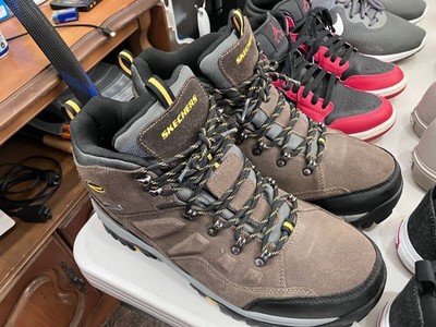 Skechers Relment Men's Hiking Boots Ext Wide Fit Size 12 Air Cooled Mem Foam WP