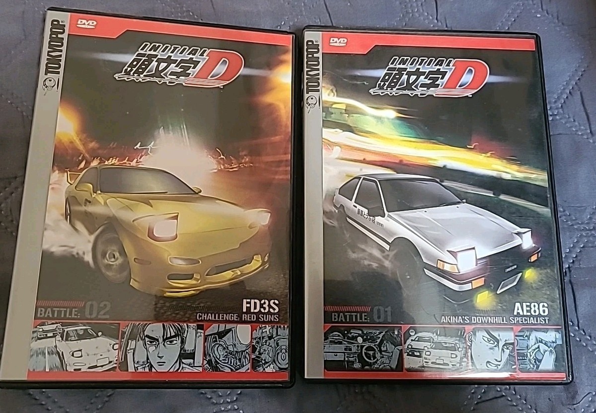 Initial D TokyoPop DVD 1 &2 AE86, FD3S | eBay