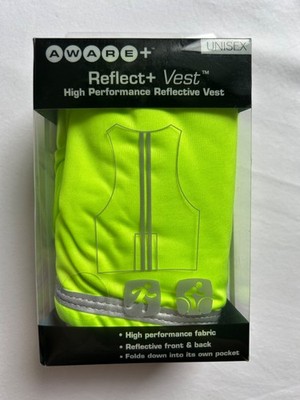 Reflective Vest Adjustable Safety Vest Running Jogging High Viz Size Sm/md Unise