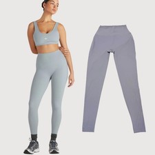 Set Active Sportbody Sporty High-Rise Leggings XS Silver Blue