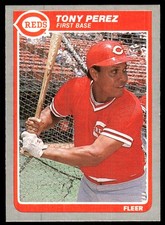 Tony Perez 1985 Fleer #546 Cincinnati Reds MLB READ FREE SHIPPING AutographDen