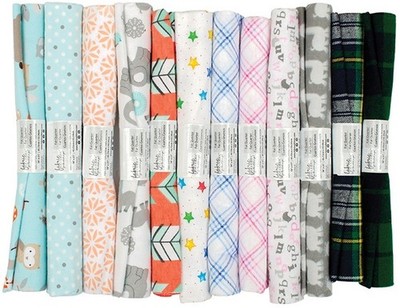 Stoffpalette Fat Quarter Sortiment 18''X21'' 1/Pkg - Flanellsortiment - FQ11452