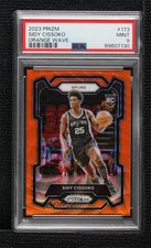 2023-24 Panini Prizm Orange Wave Prizm 40/60 Sidy Cissoko #173 PSA 9 MINT dq2