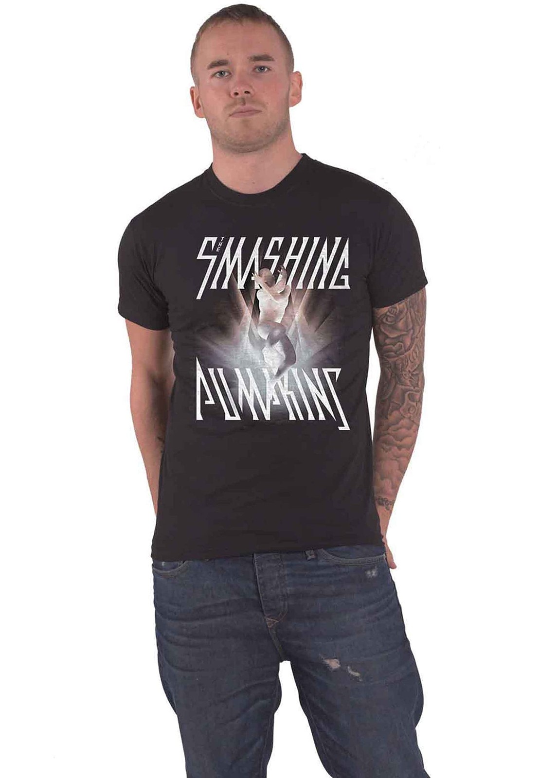 Футболка The Smashing Pumpkins с логотипом группы CYR Nue Официальная мужская черная X-Large Bla