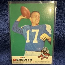 Topps 1969 - Don Meredith #75 Dallas Cowboys Football Base Set Trading Card