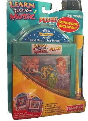 Fisher Price - Learn through Music Plus - DIsney   Little Mermaid Scan Pics-NEW