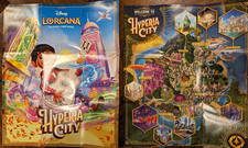 Disney Lorcana Hyperia City Complete Common  Uncommon 4x Playset  Maps  Dice