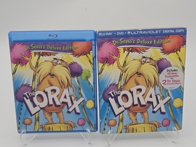 Dr. Seuss The Lorax Deluxe Edition Blue Ray DVD w/ Slipcover - No