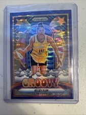 2025 Panini Prizm WNBA Kelsey Plum Groovy Blue Pulsar /199 SP #5 Las Vegas Aces