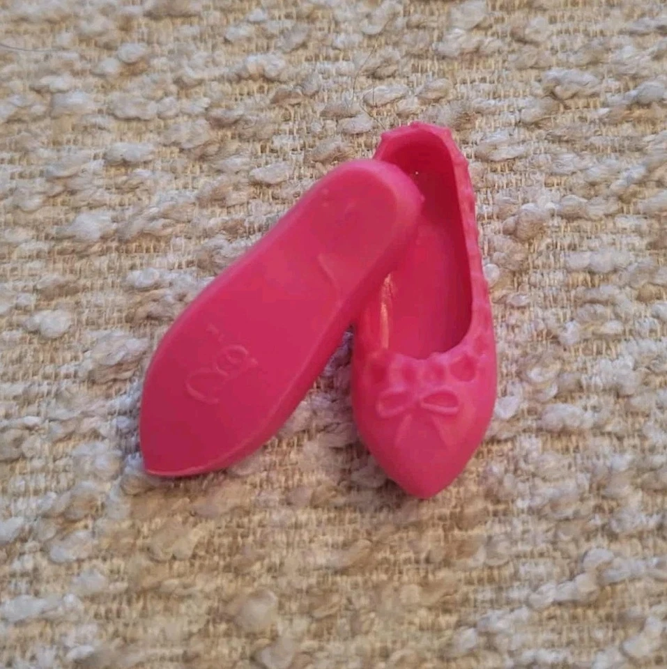 Zapatos Barbie Genuinos ☆ PIES PLANOS Rosa Zapatos, Lindos! Foto 3 de 3