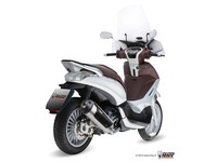 Endrohr Mivv Urban Inox Piaggio Beverly 300 2010 2011 2012