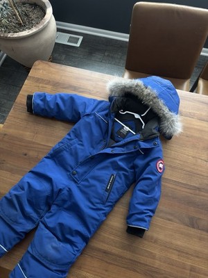 Canada Goose Down Insulated Baby Snowsuit with Fur Hood