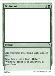 Whiteout (White Border) 77/390 Mystery Booster 2
