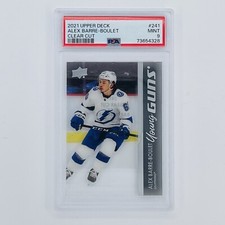 Alex Barre-Boulet CLEAR CUT PSA 9 💎 2021-22 Upper deck #241 Young Guns