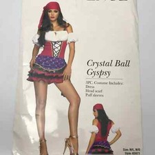 CRYSTAL BALL GYPSY/FORTUNE TELLER COSTUME