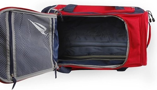 NAUTICA SUBMARINER 30 in. ROLLING DUFFEL - RED/NAVY - Picture 4 of 7