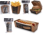 Burger Boxes Hot Dog Tray Fries Chips Holder BBQ Garden Party Fast Food Serving
