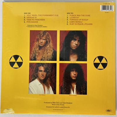 Megadeth Rust In Peace Vinyl ,2008, SEALED, LIMITED EDITION - The