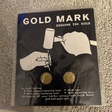 Marca de oro genuina de colección anterior a los años 60 de oro 23 k - 3” x 3” por Craftool Co. Fort Worth