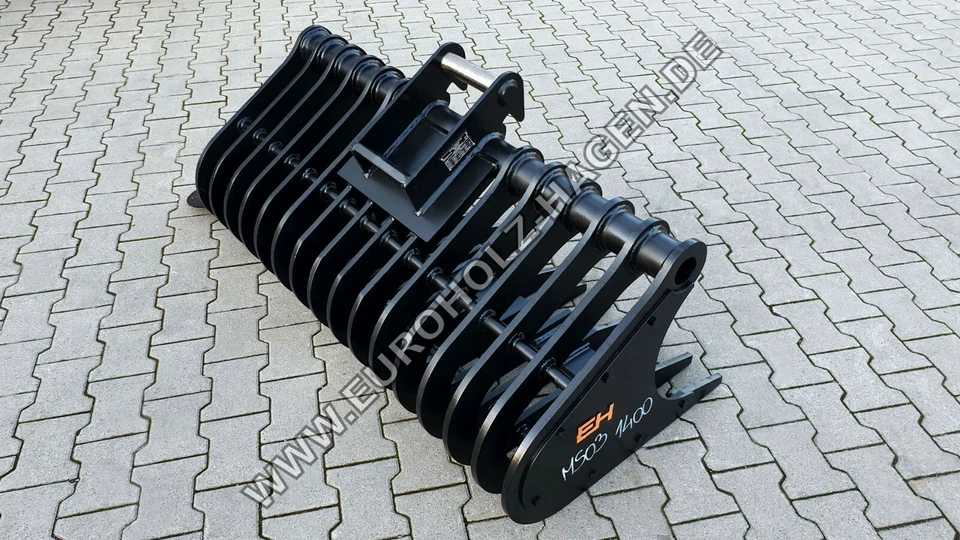 EH Harke Sieblöffel passend für MS03 1400 mm Wurzelrechen Bagger 5-7,5 t - Bild 4 von 4