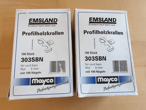 Profilholzkrallen Paneel Krallen Mayco Emsland 220 Stück 