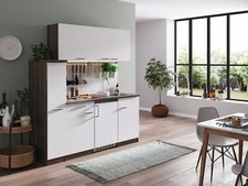 Cuisine Cuisine Équipée Simple Cuisine Chêne York Blanc Oliver 180 CM Respekta