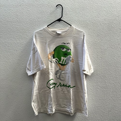 Vintage Y2K 90’s Green M&M T Shirt XL RARE eBay