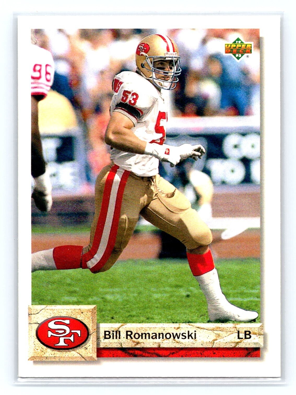 1992 Upper Deck Bill Romanowski #241 San Fransisco 49ers