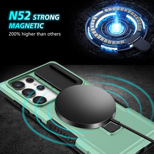 For Samsung Galaxy S25 Ultra S24 S23 S22 FE S20 Magnetic Magsafe Ring Stand Case - Picture 105 of 119