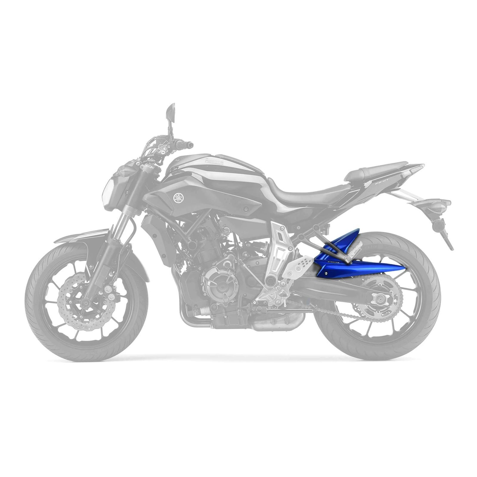 Pyramid Rear Hugger Blue for Yamaha MT-07 21-