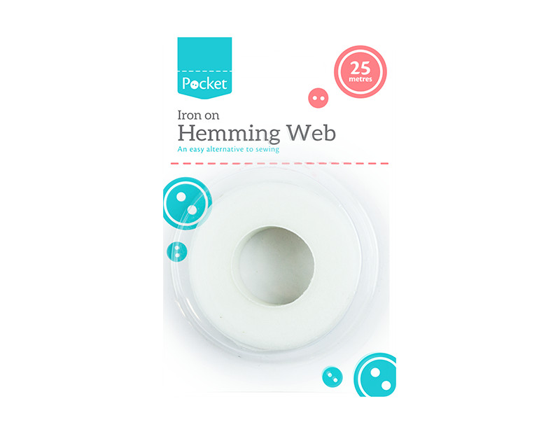 25 Meter x 20mm Hemming Web Tape Iron On No Sewing Alternative Easy Use Wunda